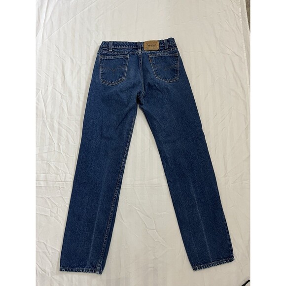 Vintage Levi’s 505 Jeans Men’s 34x34 Blue Denim Straight Leg 90s Orange Tab 0215 - Picture 5 of 9